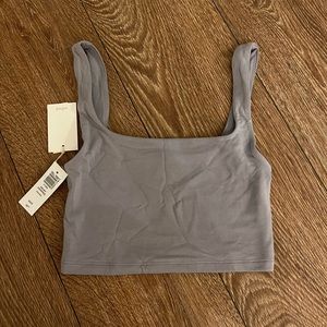 Aritzia Cropped Tank in Ardoise